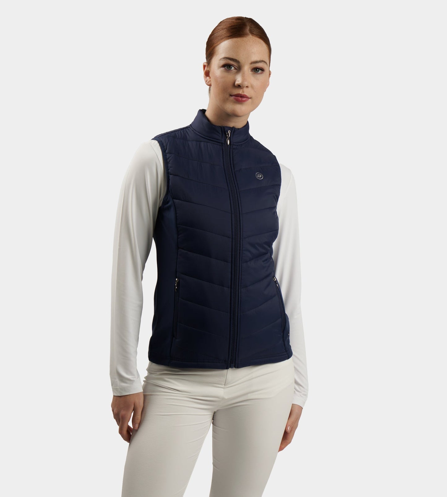 LADIES PANAMA GILET - NAVY