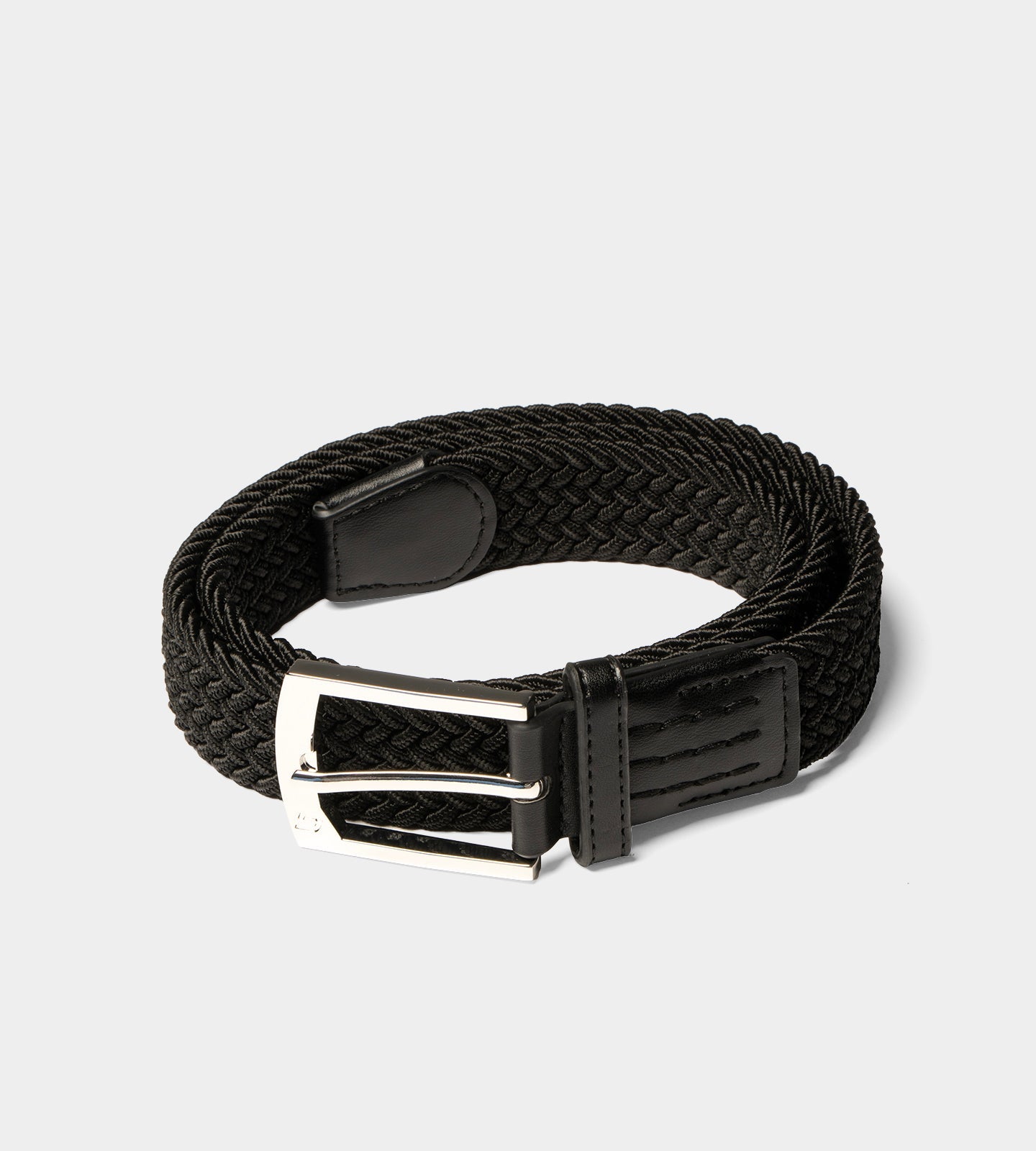 LADIES WEBBED BELT - BLACK