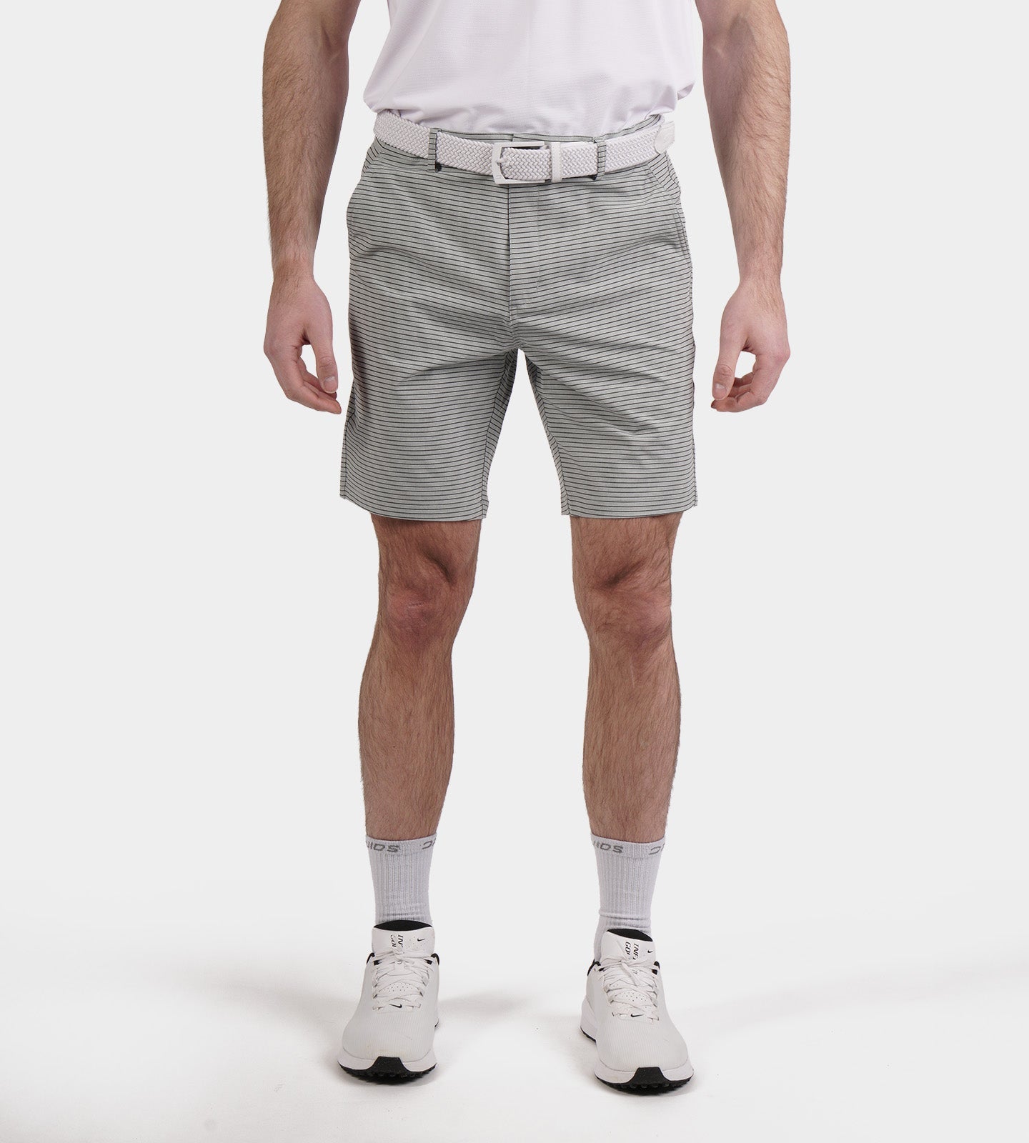 HERITAGE STRIPE SHORTS - GREY