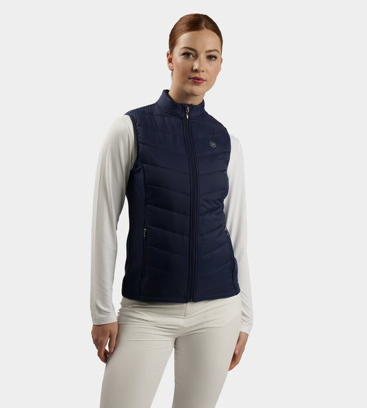 LADIES PANAMA GILET - NAVY
