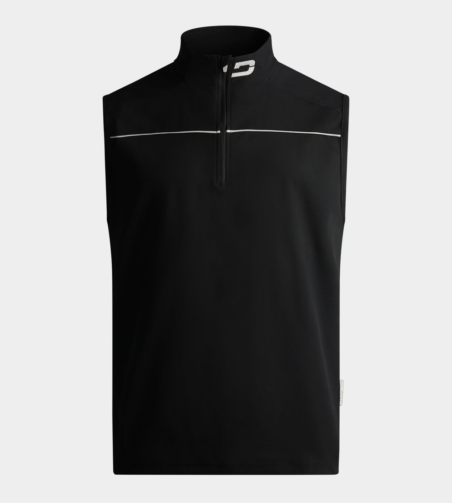 PIQUE SLEEVELESS - BLACK