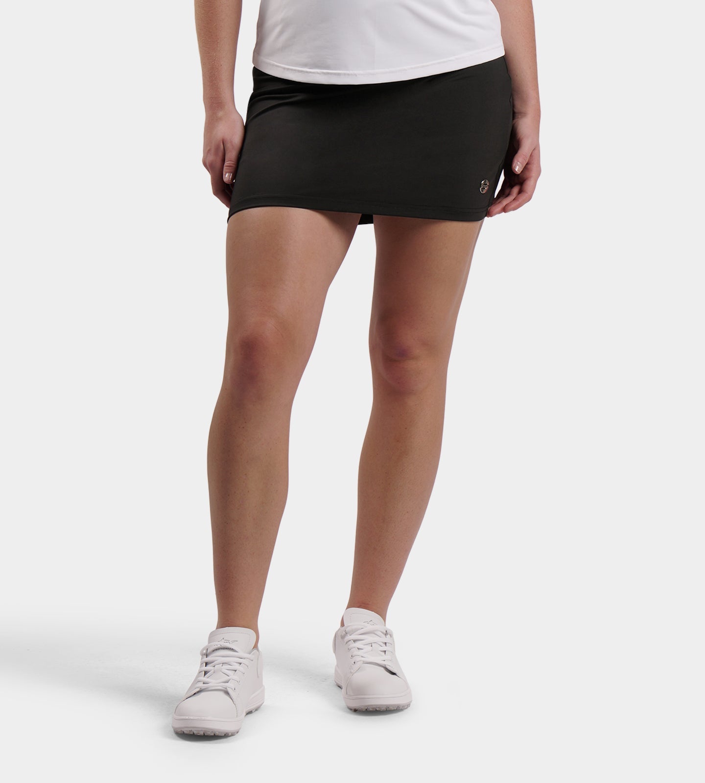 LADIES POCKET SKORTS - BLACK