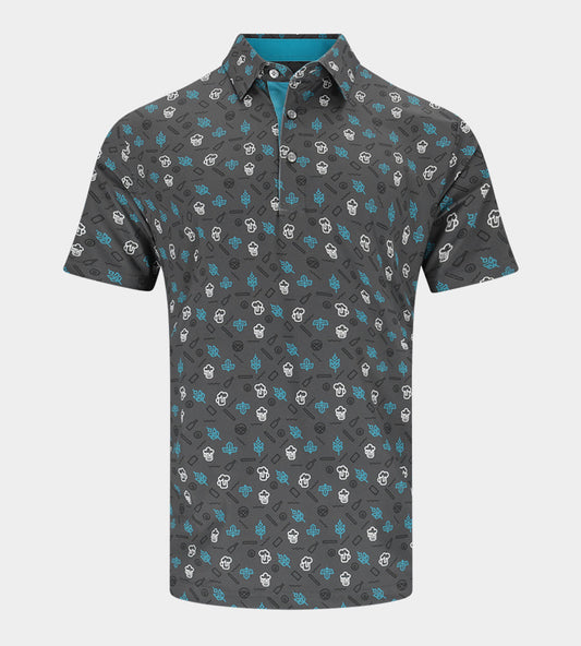 HOPS N BARLEY POLO - BLACK