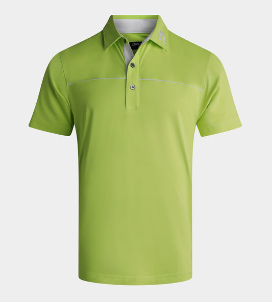 BLOCK PIQUE POLO - LIME