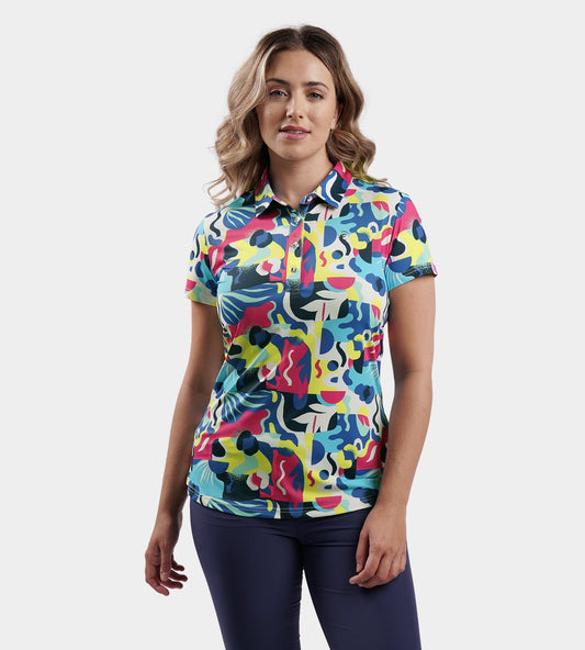 LADIES EXOTIC POLO - LIME