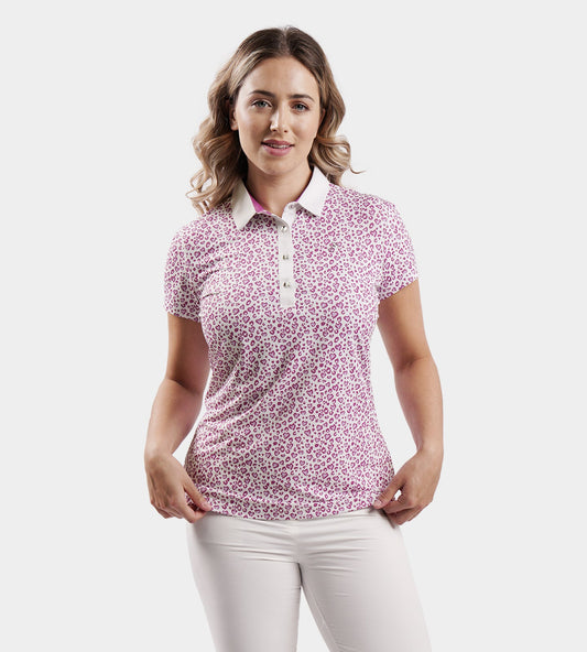LADIES HEART POLO - PURPLE