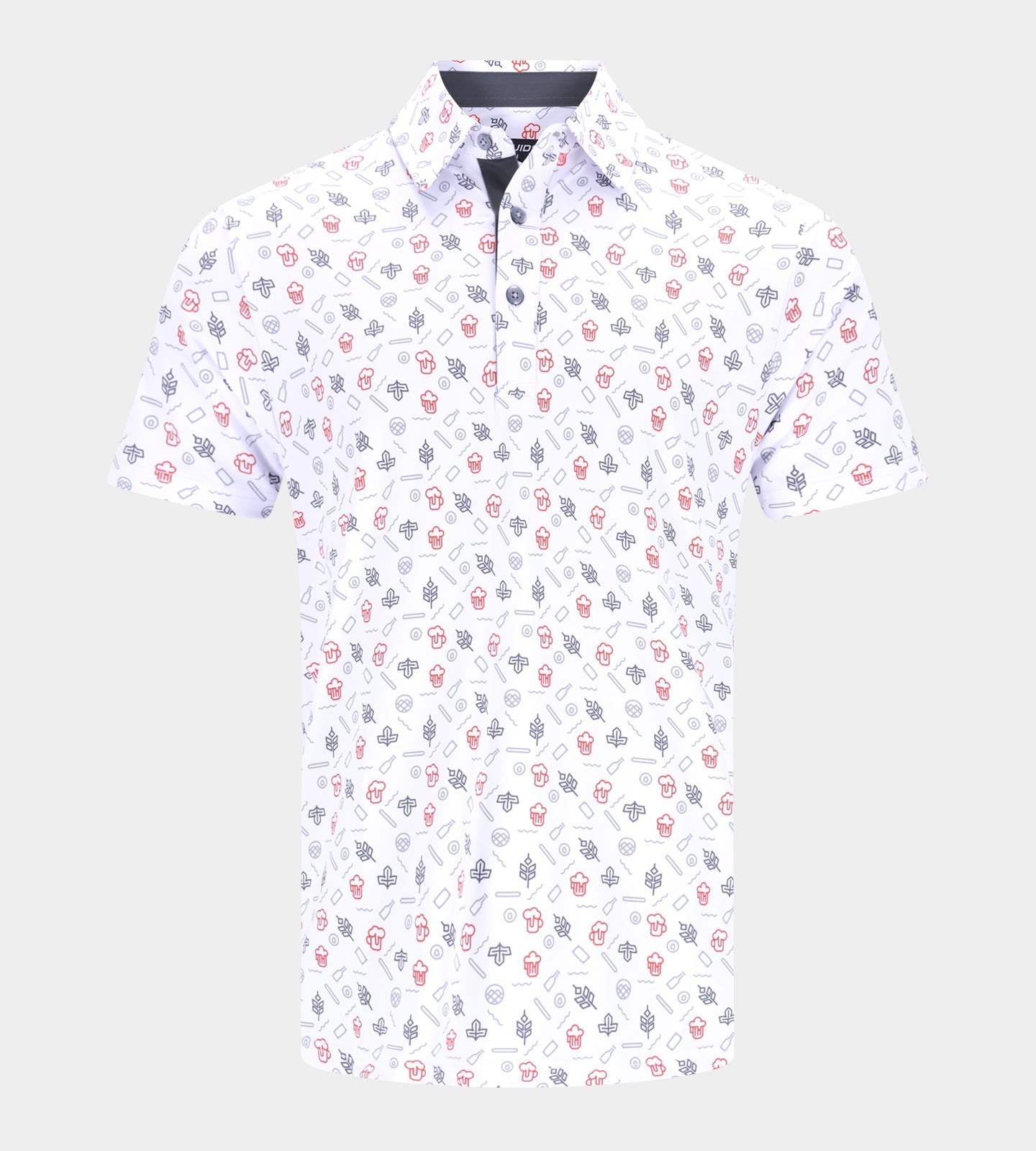 HOPS N BARLEY POLO - WHITE