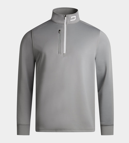 MEN'S ULTRA BLEND GOLF MIDLAYER 1/4 ZIP - LIGHT GREY