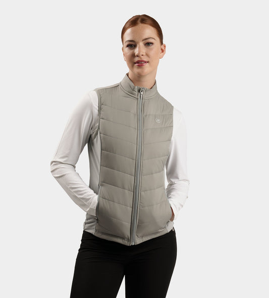 LADIES PANAMA GILET - GREY