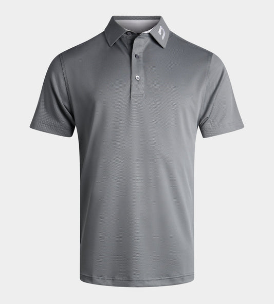 HONEYCOMB POLO - GREY