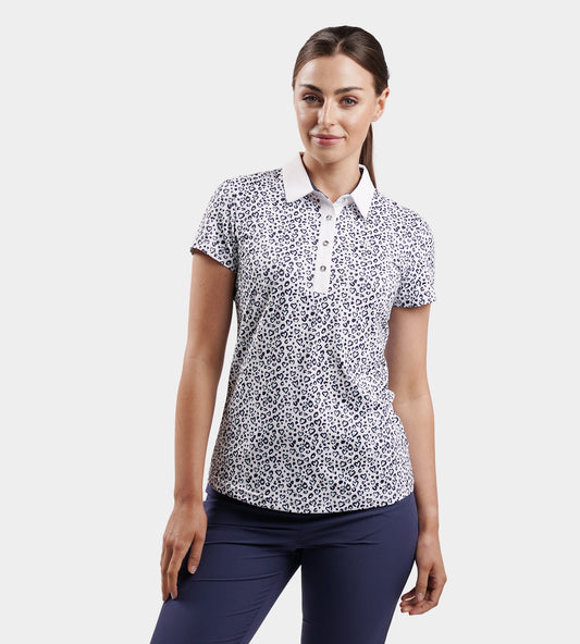 LADIES HEART POLO - BLUE